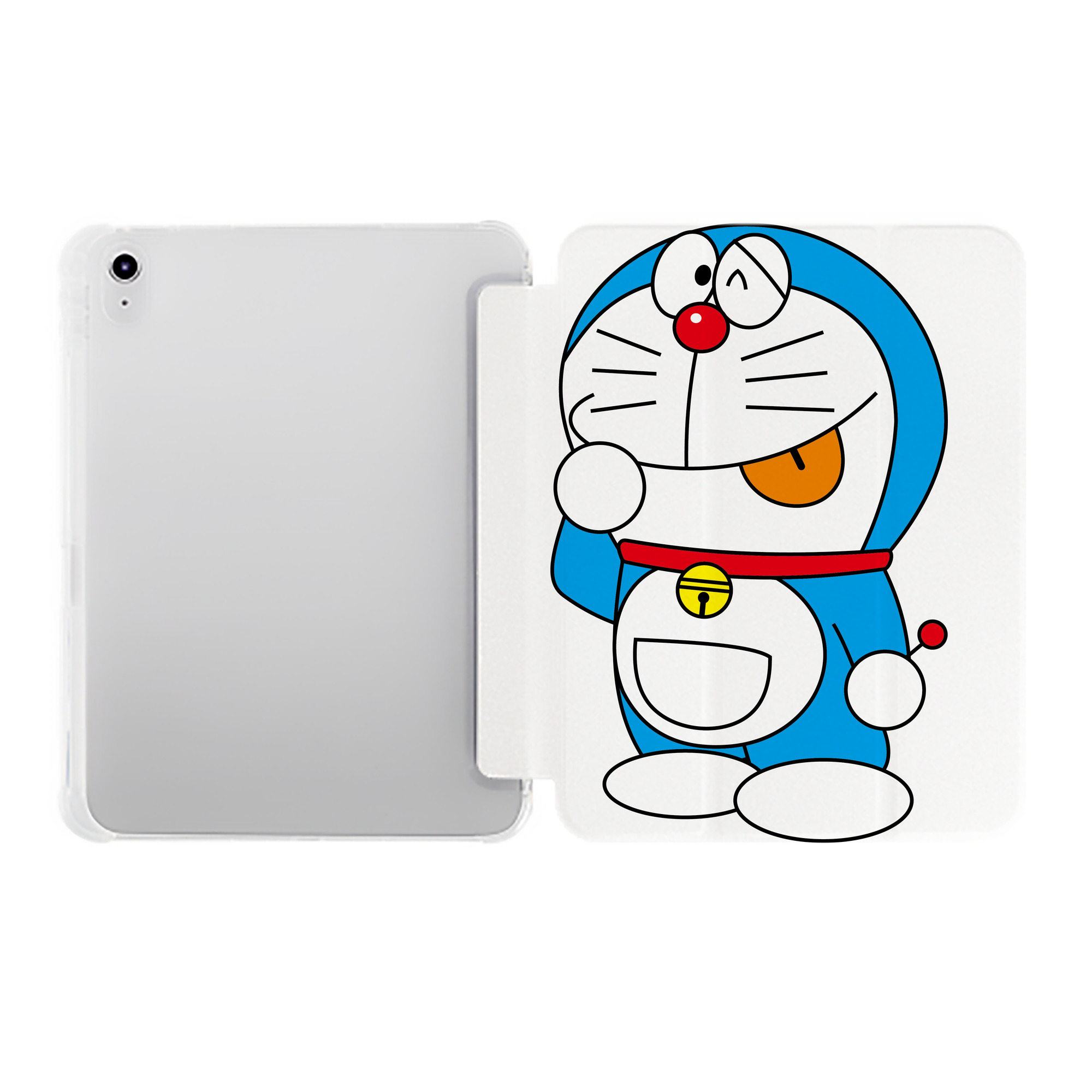 （画像用） ドラえもん Doraemon IPad ケース ペン収納付き 三つ折りスタンド PUレザー×シリコン 対応機種9.5/10.5/10.9インチ